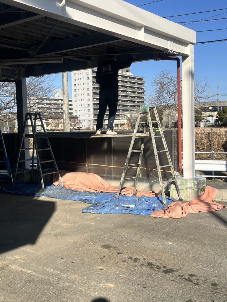 Ｋ様事務所　塗装工事（熊本市西区）